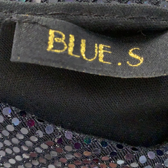 one shoulder sparkly black dress - Picture 3 of 3